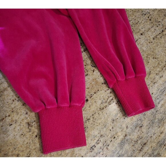 Vintage Epitome Women's S  Matching 2 Piece Velour Tracksuit Leisure Suit Pink - Picture 10 of 16